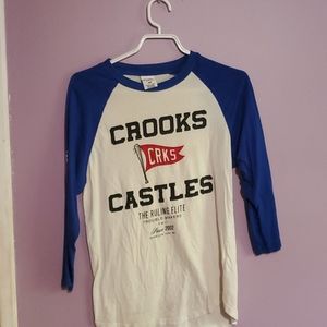 Crooks & castles baseball tee